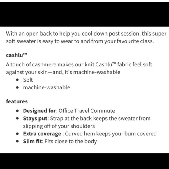 Lululemon Unity Drop Back Sweater Womens size 6  blush Knit Pullover Athleisure - Picture 13 of 13